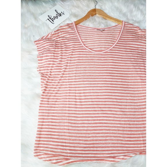 Joie Neyo Striped Linen Tee Short Sleeve - Picture 3 of 5